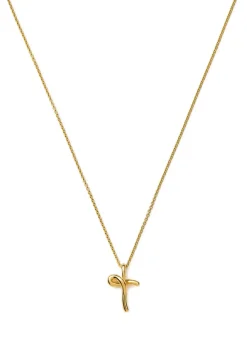 Initial T mini 18kt gold vermeil necklace