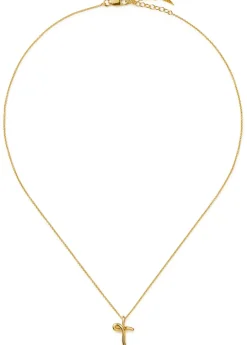 Initial T mini 18kt gold vermeil necklace