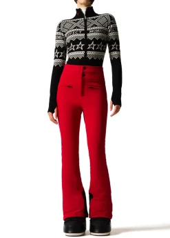 Intarsia-knit merino wool bodysuit