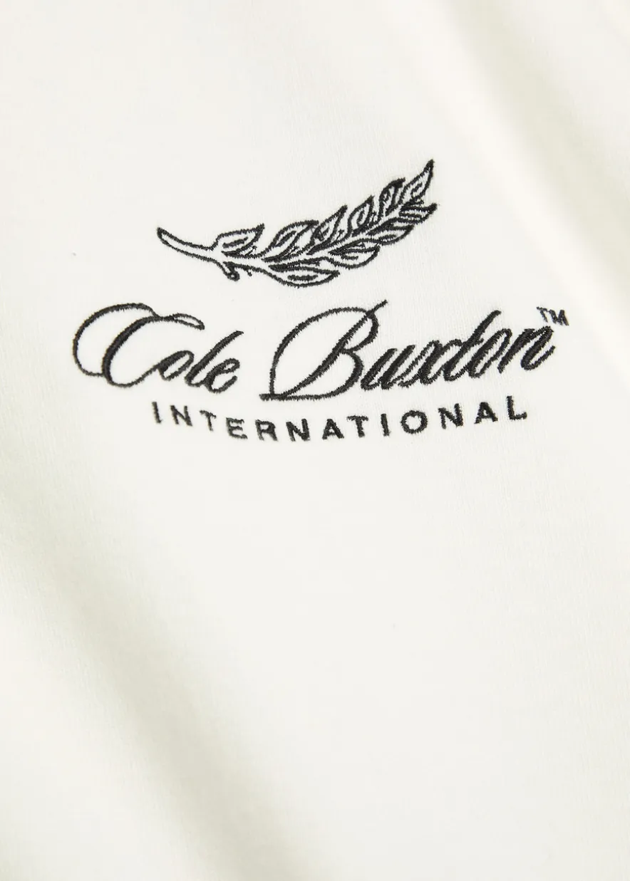 International logo-embroidery cotton T-shirt