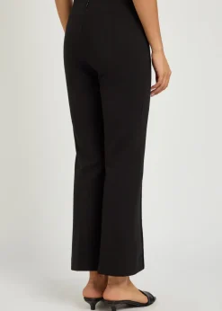Irina cropped flared-leg trousers