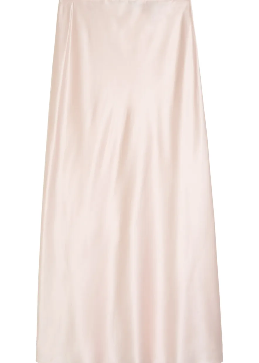 Isaak silk midi slip skirt