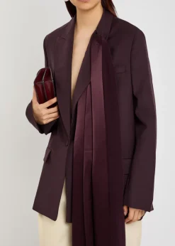 Isabel scarf wool blazer