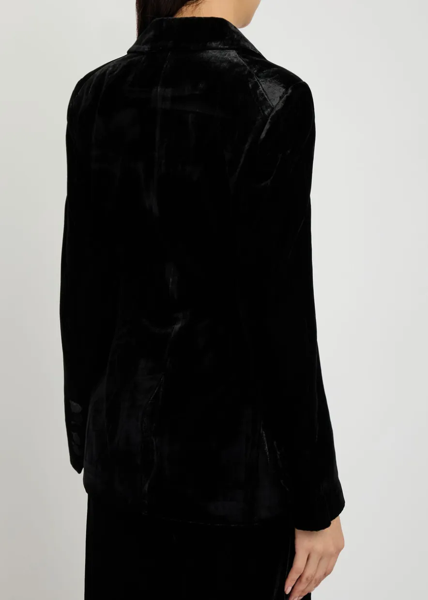 Issel belted velour jacket