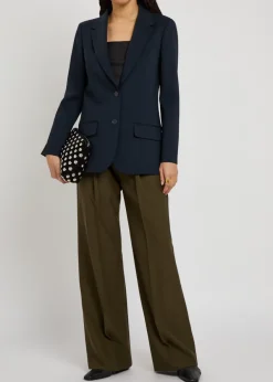 Jackie stretch-wool blazer