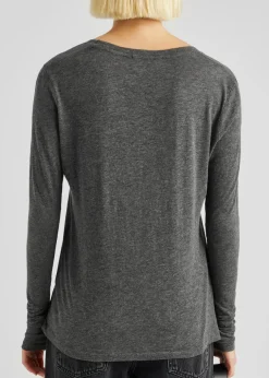 Jacksonville slubbed cotton-blend top
