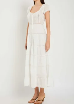 Jaclyn broderie anglaise cotton midi dress