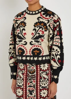 Jacquard knit jumper
