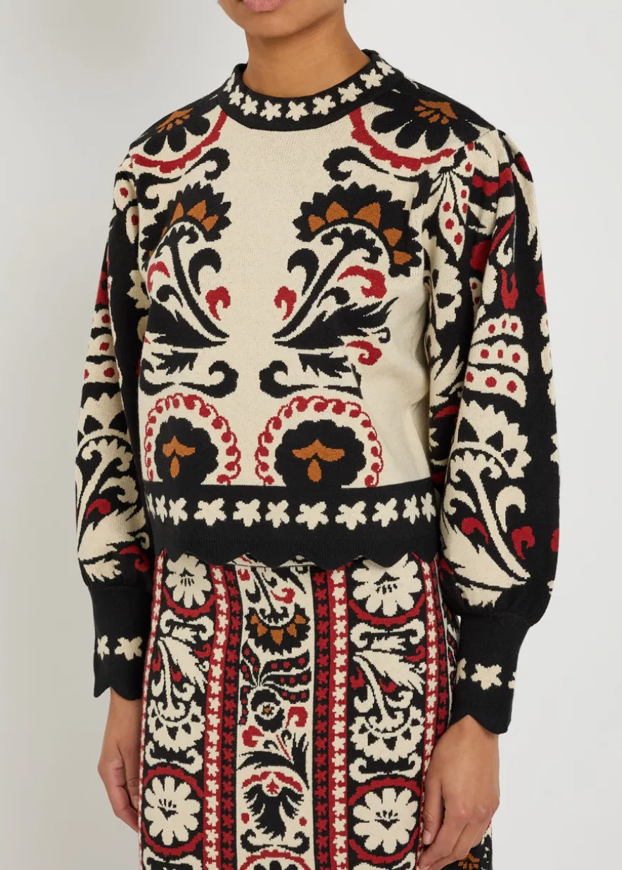 Jacquard knit jumper