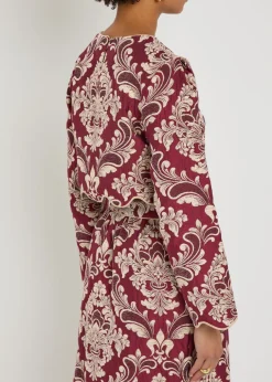 Jacquard woven crop top