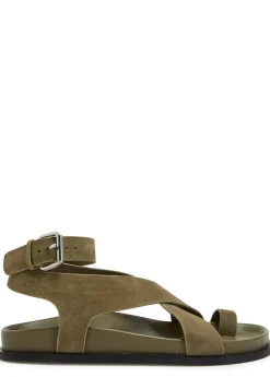 Jalen cross-over suede sandals