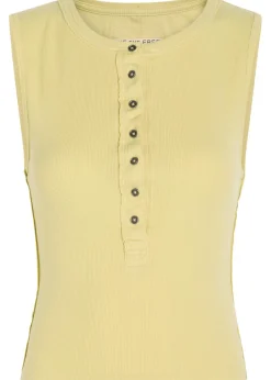 Jamie ribbed stretch-cotton tank top