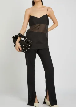 Jane silk organza top