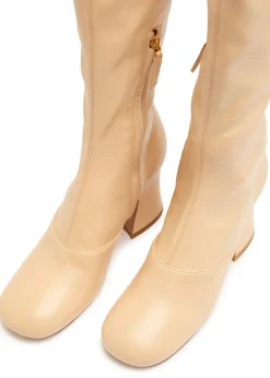 Janis leather knee-high boots