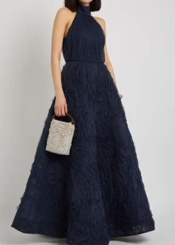Jasmine ruffled tulle gown