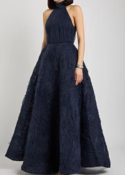 Jasmine ruffled tulle gown