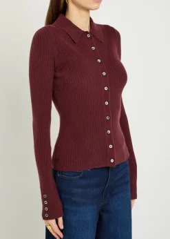 Jayde ribbed-knit top