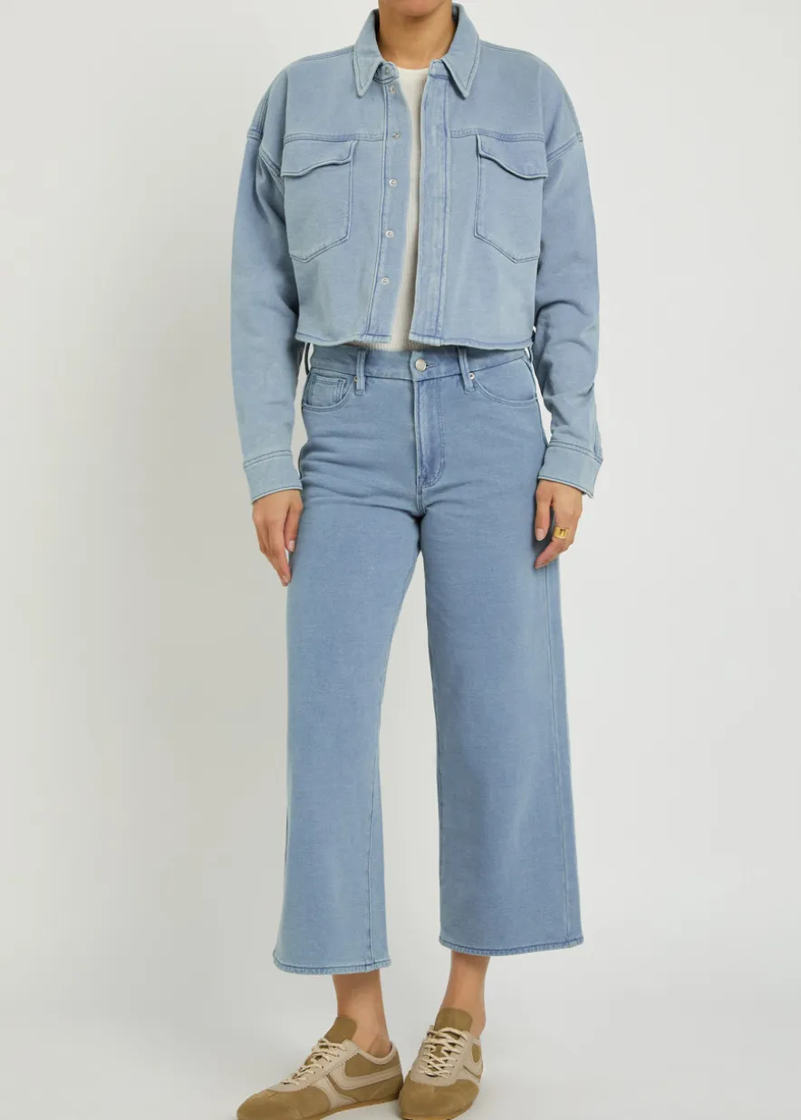 Jeanius cropped denim jacket