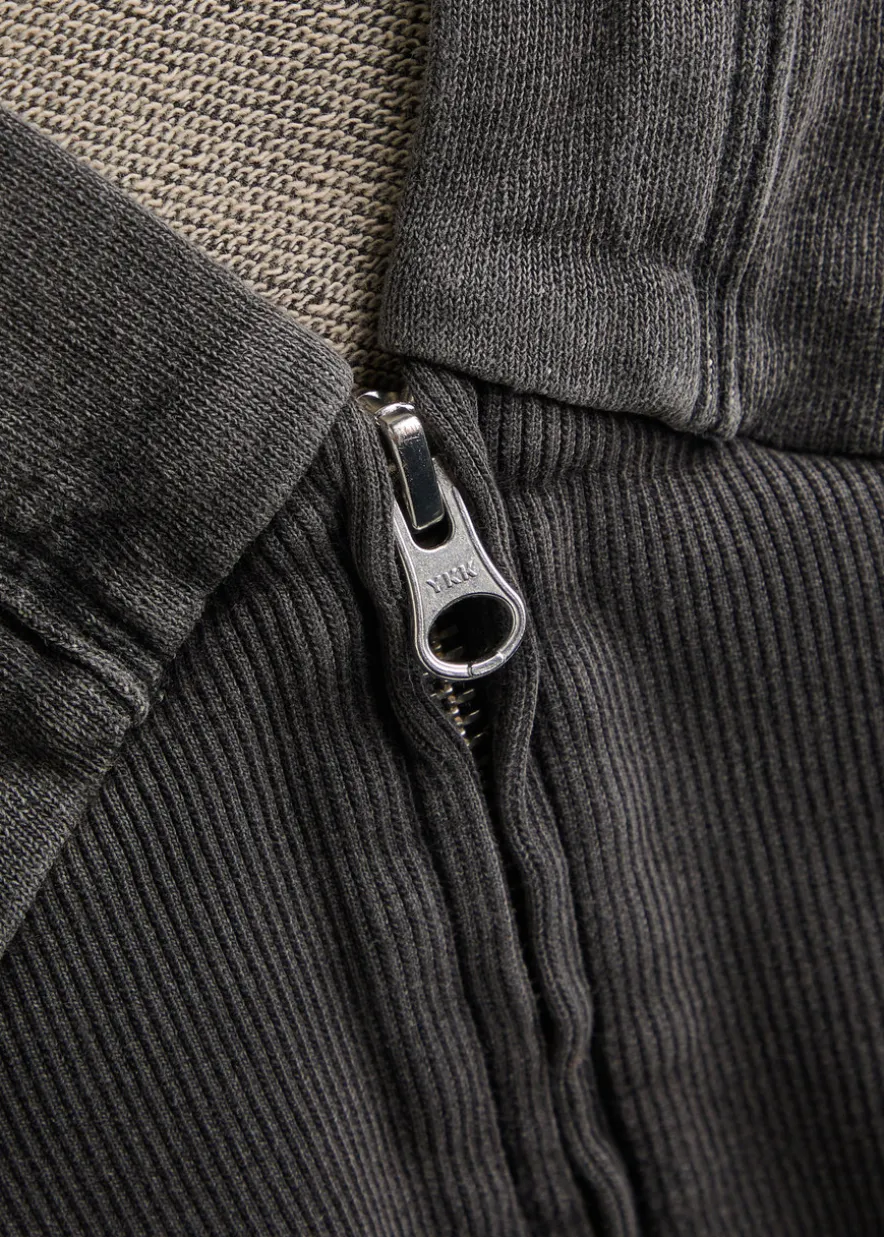 Jeanius cropped hooded cotton sweatshirt