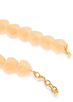 Jelly Heart 18kt gold-plated necklace