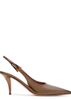 Jessica 75 patent leather slingback pumps