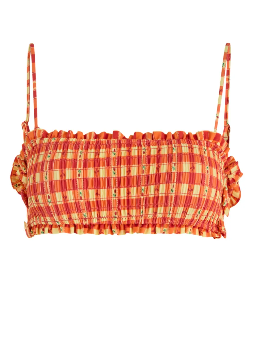 Jezebel printed bikini top