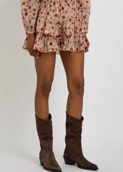 Jocadia floral-print cotton shorts