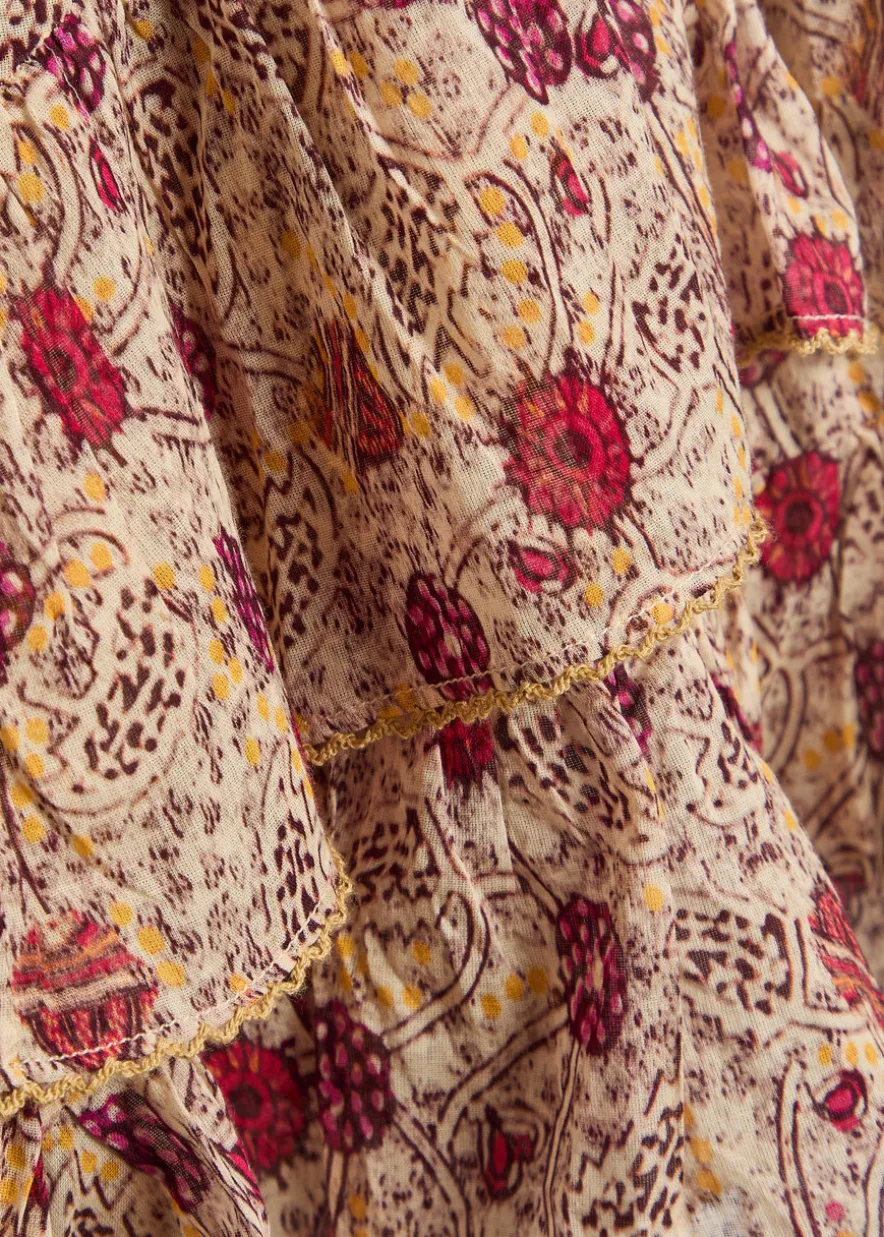 Jocadia floral-print cotton shorts