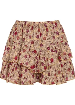 Jocadia floral-print cotton shorts