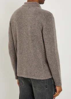 Jonas brushed wool-blend overshirt