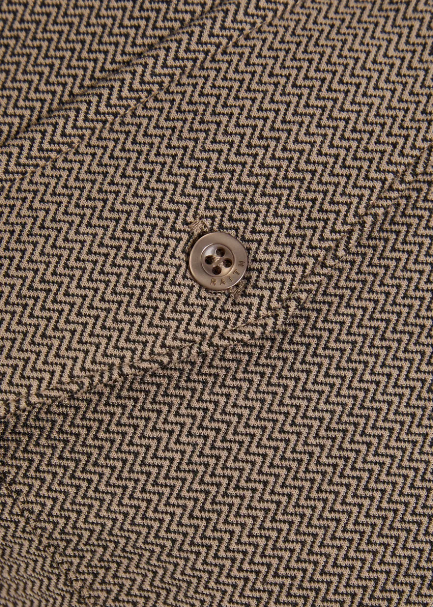 Joseph zigzag-jacquard woven overshirt