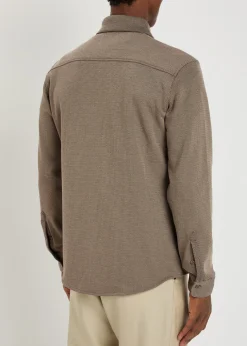 Joseph zigzag-jacquard woven overshirt