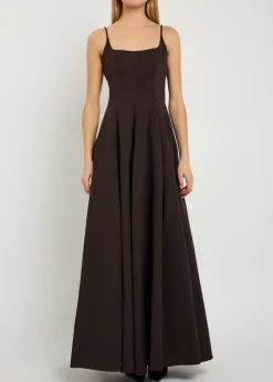 Joy cotton-blend maxi dress