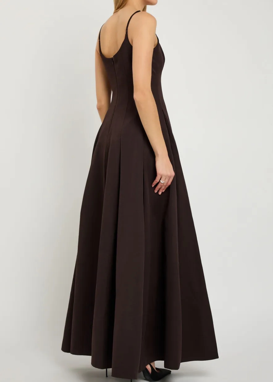 Joy cotton-blend maxi dress