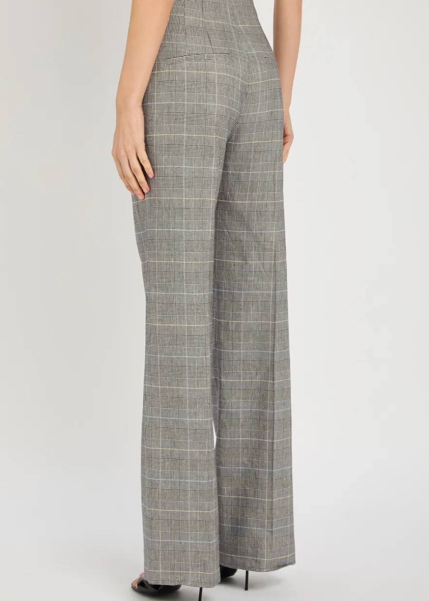Jude checked straight-leg trousers