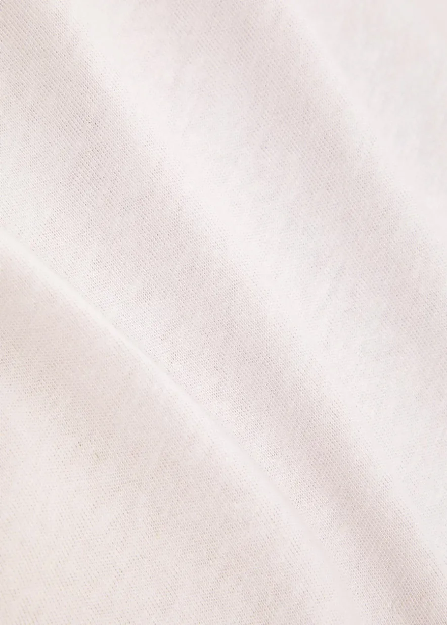 Jules logo cotton and linen-blend T-shirt