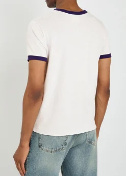 Jules logo cotton and linen-blend T-shirt