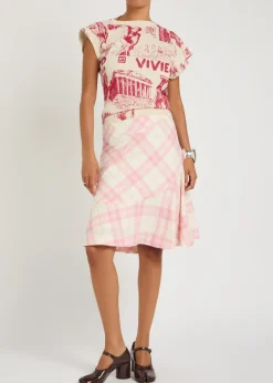 Justine printed cotton and cashmere-blend T-shirt