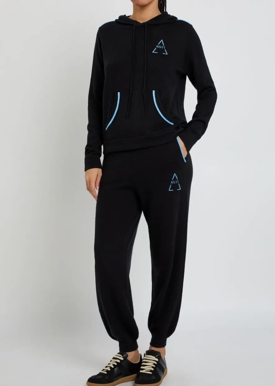J Vita logo cashmere sweatpants