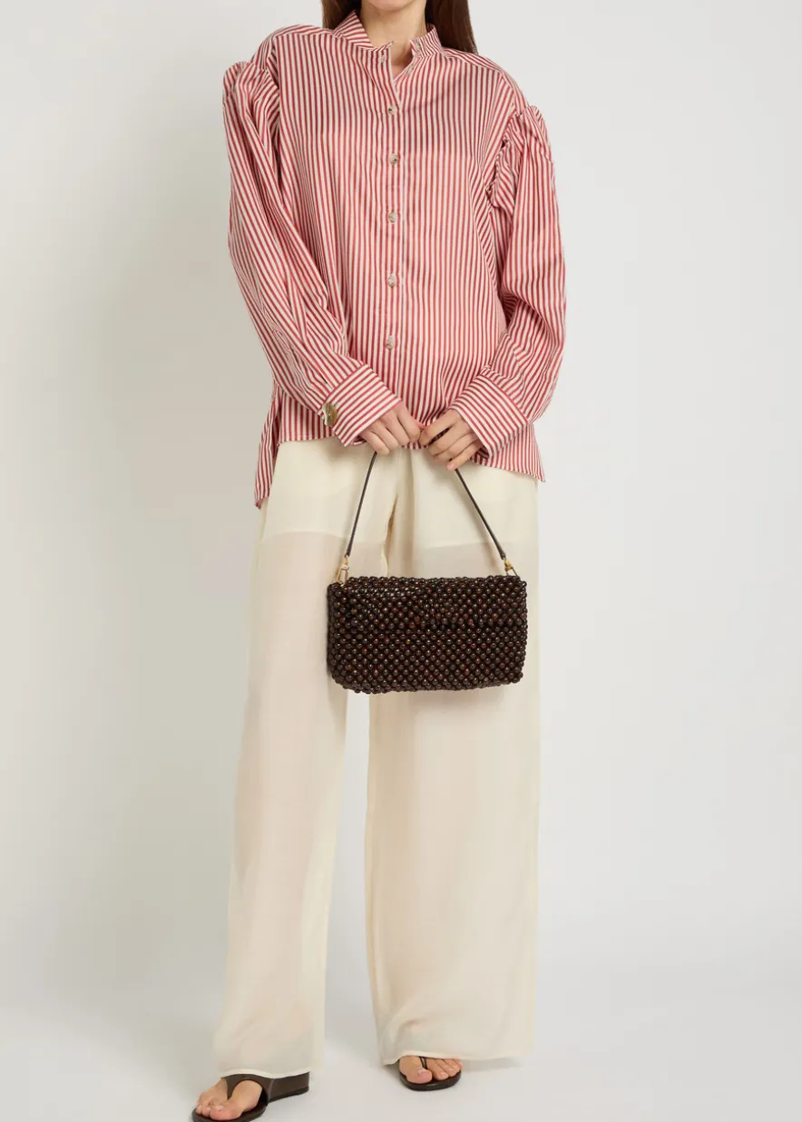 Kaia striped lyocell shirt