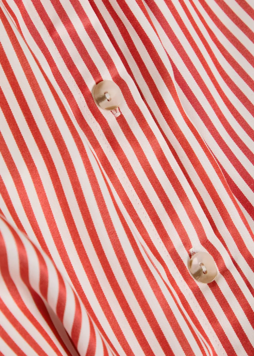 Kaia striped lyocell shirt