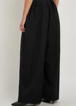 Kaia wide-leg wool trousers