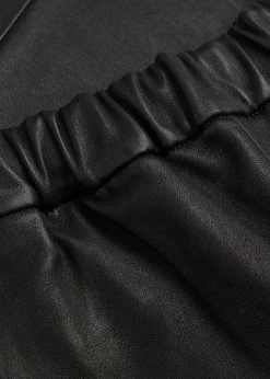 Kamilla slim-leg leather trousers