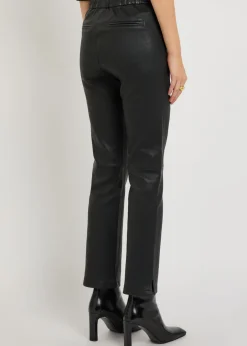 Kamilla slim-leg leather trousers
