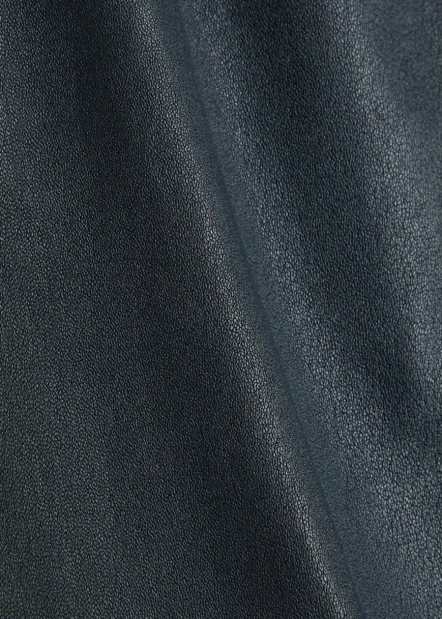 Kamilla slim-leg leather trousers