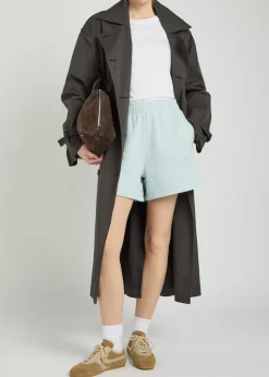Kam logo-embroidered cotton shorts