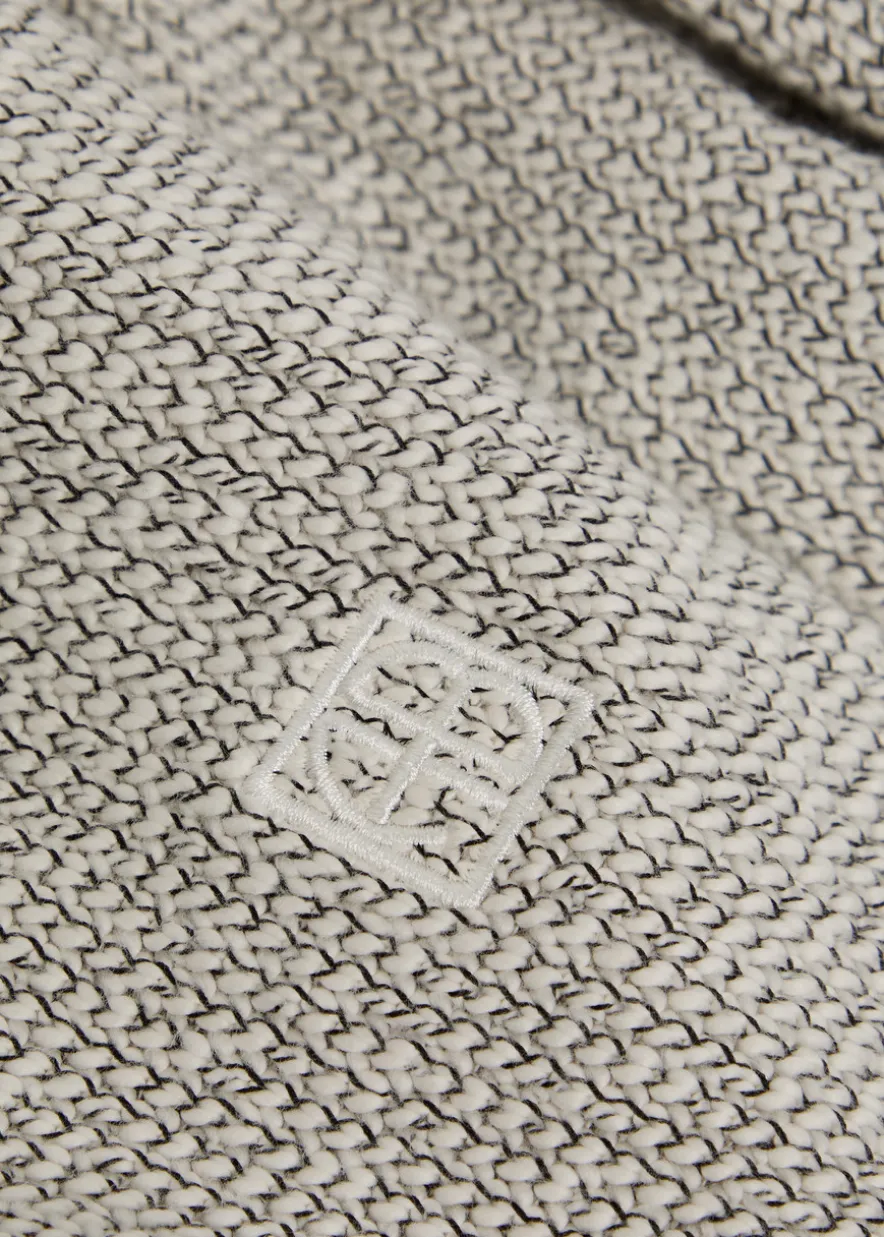 Kam marled cotton-blend shorts