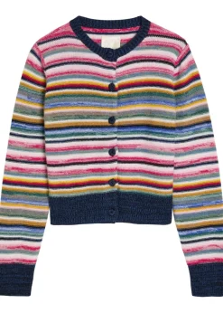 Kandria striped cashmere cardigan
