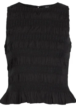Kane smocked cotton top