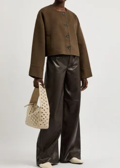 Karla cropped wool-blend jacket